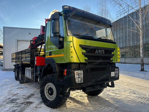 Бортовой автомобиль AMT 632944 с КМУ + буровая установка HORYONG HRS216